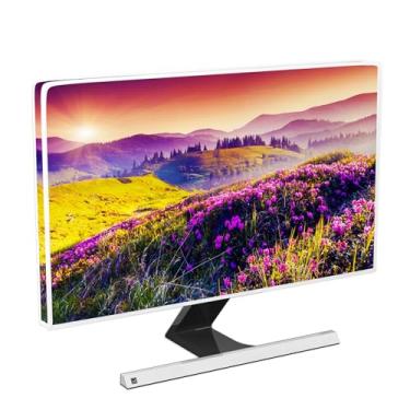 Imagem de Baocicco Nature Flower Moutain Capa protetora contra poeira para monitor de computador 66, 27, 71 cm à prova d'água para PC desktop CPU torre protetora antiestática à prova de poeira para LCD/LED/HD