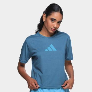 Imagem de Camiseta Adidas Essentials Feminina, Verde, M