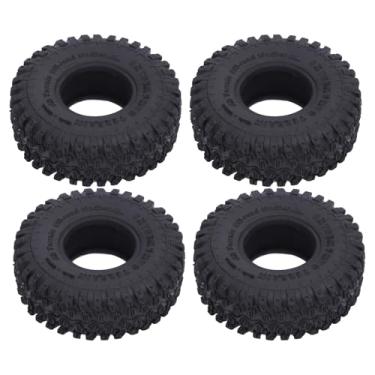 Imagem de RiToEasysports Pneus de Carro RC de 1,0 Polegada, Pneus de Rastreamento RC Com Revestimento Interno de Piso de Gato de Garra 55x19mm para Scx24 Fms Axial Fms Fcx24