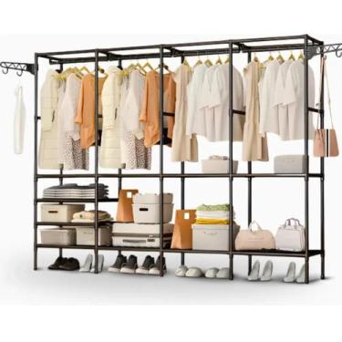 Imagem de Guarda Roupas Aberto Closet Arara Quadrupla Organizadora - Modellart