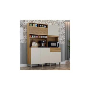 Imagem de Armário Compacto Valde Móveis Canastra 5 Portas 1 Gaveta - VALDEMOVEIS