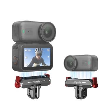 Imagem de BRDRC Suporte de liberação rápida para DJI Nano, adaptador de expansão magnética de liga de alumínio com Go Pro e adaptador de parafuso de 1/4 polegada para acessórios DJI Osmo Nano