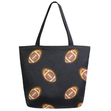 Imagem de ZzWwR Bolsa feminina moderna de ombro extra grande com estampa realista para escola, praia, viagem, fim de semana, academia, Multifutebol, Extra Large