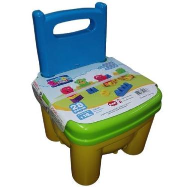 Imagem de Blocos de Montar Brinkadeira 28 Peças Menino Dismat