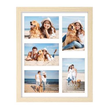 Imagem de Porta-retratos de colagem Vittanly 11x14 para 5 unidades 4x6 ou 1 peça