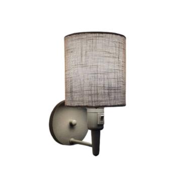 Imagem de Arandela Cilíndrica Md-2030 Cinza Com Liga e Desliga Cupula Rustico Cinza - Bivolt