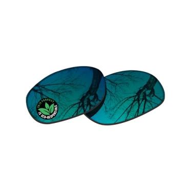 Imagem de Raydi Lentes de reposição de policarbonato para óculos de sol quadrados RayBan RB4033 60 mm - verde esmeralda espelhado - Polarizadas