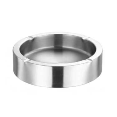 Imagem de Cinzeiro doméstico único de 11 cm prateado - Companheiro compacto e elegante para fumar