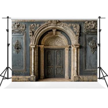 Imagem de Kate Cenário de parede de castelo medieval de 1,8 m x 1,8 m para fotografia vintage colunas romanas, arcos, portas esculpidas, retrato de maternidade, estúdio de fotografia e vídeo