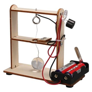 Imagem de Kit de alarme de terremoto de madeira DIY Science Experiments para crianças