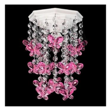 Imagem de Lustre Para Quarto Infantil Bebê Menina Ou Menino Borboletas