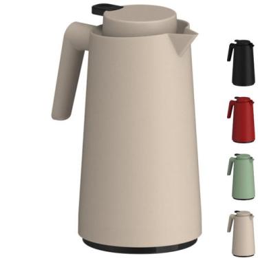 Imagem de Garrafa Térmica 1 Litro Vercelli Unitermi Botão de Gatilho Alça Reforç