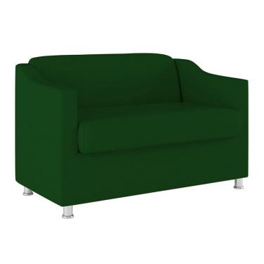 Imagem de Sofá Namoradeira Tilla Sala De Espera Suede Balaqui Decor Cor:verde