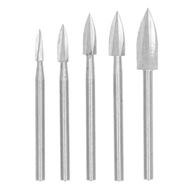 Imagem de Conjunto de facas de gravação em cortiça de aço de alta velocidade, 5 peças, ferramenta de entalhe em madeira, 3 canais, para fabricação de modelos