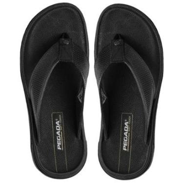 Imagem de Chinelo Masculino Pegada Anilina Dom Couro Preto - 1344-Masculino