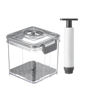 Imagem de POTE HERMETICO PROFISSIONAL COM BOMBA VACUO SUCCAO VASILHA VEDACAO INTELIGENTE GELADEIRA COZINHA COMIDA MARMITA