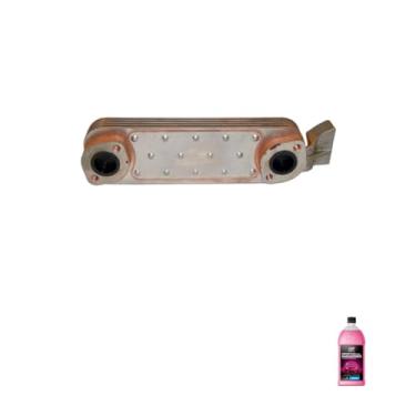 Imagem de Kit Radiador Óleo OM366 3661800865 + Aditivo Radiador Orbi Química Rosa 1L