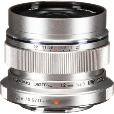 Imagem de OM SYSTEM OLYMPUS M.Zuiko Digital ED 12 mm F2.0 Prata para Câmera Micro Quatro Terços, Lente Grande Angular Compacta para Céu Estrelado e Paisagem