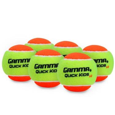 Imagem de Bola de Tênis e Beach Tennis Gamma Quick Kids Pacote com 6 Bolas-Unissex