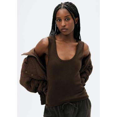 Imagem de Regata Feminina Slim Decote U Em Tricô De Viscose-Feminino