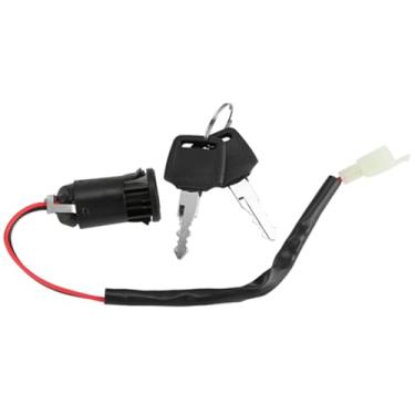 Imagem de Generic Conjunto de Bloqueio de Interruptor de Ignição Durável Substituição de Acessórios de Scooter Elétrico para Triciclo de Bicicleta, Design Elegante para Aumentar a Segurança Com 4 Chaves para