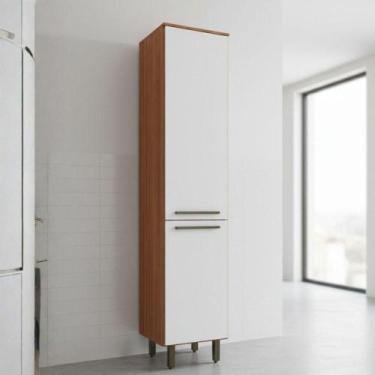 Imagem de Armário De Cozinha Paneleiro 2 Portas Grécia Madeirado/off White - BAT