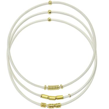 Imagem de SISYOUP Pulseira longa extra grande loira para cabelos cacheados grossos, pacote com 3 suportes elásticos de rabo de cavalo de 3 mm, acessórios para mulheres, sem danos, faixas elásticas de rabo de