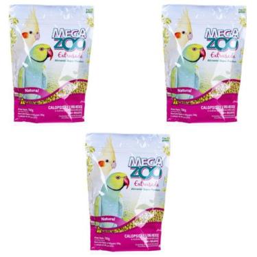 Imagem de 3 Ração MegaZoo 700g Extrusada Calopsitas/Ring Necks MM15