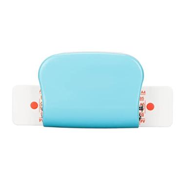 Imagem de Cryfokt Mini Máquina de Encadernação de Livro Cinch, Máquina de Ligação Manual de Alta Precisão para, B5, A5, Liga de Aço Abs 1 X Manual (Azul claro)