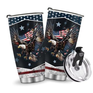 Imagem de Copos isolados Caneca Caneca Reirement Presentes de Dia de Aniversário para Homens Pai Avô Acessórios Essenciais de Viagem Deve Ter Alça Gelada Fria 590 ml Estilo Águia