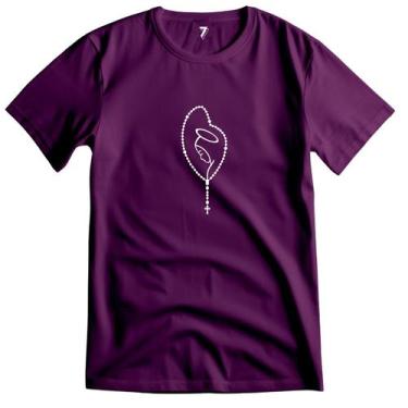 Imagem de Camiseta Nossa Senhora Aparecida Terço 100% Algodão - Sete Sete Esport