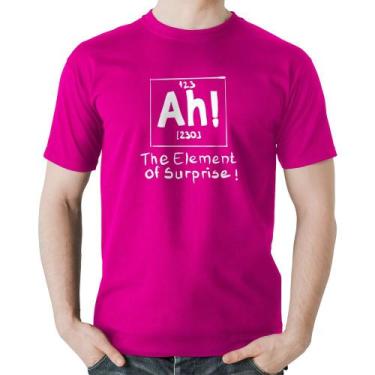 Imagem de Camiseta Algodão AH The element of surprise - Foca na Moda, Rosa, G
