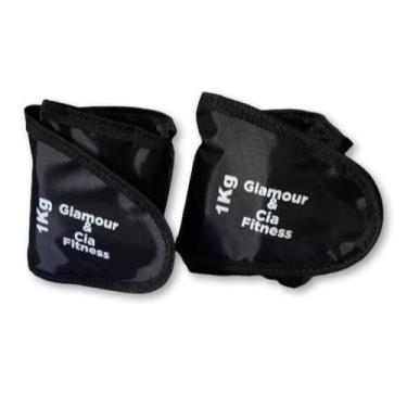 Imagem de tornozeleira caneleira de peso 1kg par academia treino fitness - Merca