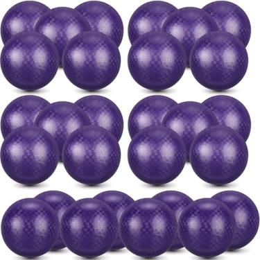 Imagem de Jerify Pacote com 40 bolas de playground coloridas infláveis de handebol para crianças, adultos, jogos de bola, academia, acampamentos, piquenique, praia, escola, jogos internos e externos (roxo, 21,6