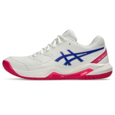 Imagem de ASICS Tênis masculino Gel-Dedicate 8 Pickleball, Creme/cobalto escuro, 35