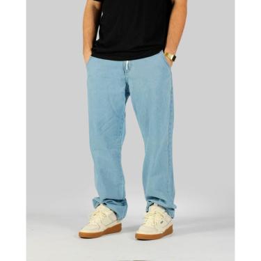 Imagem de Calça Your Face Reta Big Jeans - Azul-Unissex