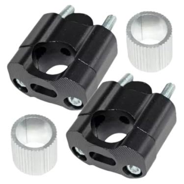 Imagem de Kit De Montagem De Elevador De Guidão De Motocicleta - 1 Par com Altura Ajustável | Elevadores Para Conforto Em Motocicleta,Para Entusiastas, Viagens Na Estrada, Deslocamento Urbano E Em