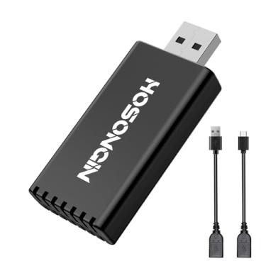 Imagem de HOSONGIN Adaptador sem fio Apple CarPlay para iPhone - Experiência CarPlay sem costura com conversão com fio para sem fio