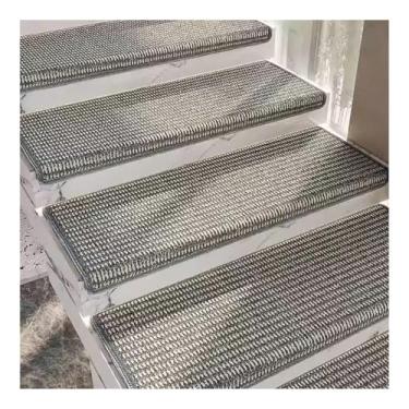 Imagem de Tapetes antiderrapantes para crianças, idosos e cães - 2 peças de tapetes antiderrapantes cinza para escadas de madeira, concreto, azulejo e ferro (85 x 30 cm) - Capas e protetores de escada seguros