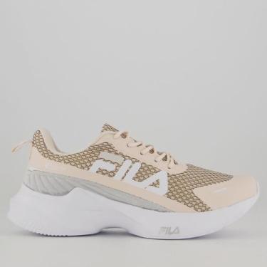 Imagem de Tênis Fila Progress Lite Feminino Rosa e Cinza, 34