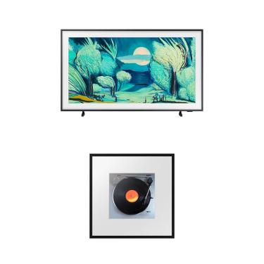 Imagem de Samsung Vision AI TV 43" The Frame 4K LS03F + Music Frame Samsung LS60D 