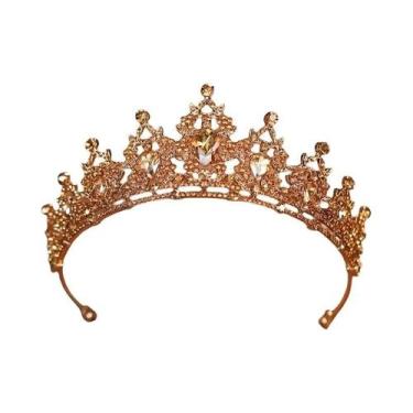 Imagem de Tiaras E Coroas De Cristal Barroco Para Mulheres, Acessórios De Cabelo