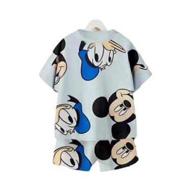 Imagem de Conjunto De Roupas Infantis De Algodão Casual De Verão Para Bebês Meni