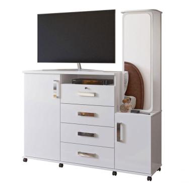 Imagem de Cômoda Copacabana Branco Brilho - Lukaliam Móveis