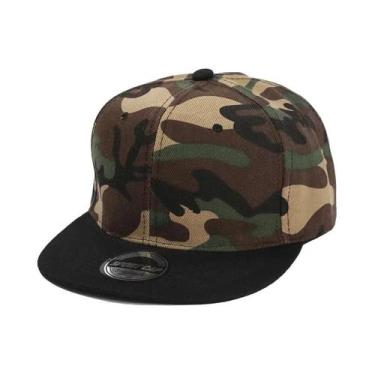 Imagem de Boné Unissex Com Aba Reta Em Cores Contrastantes, Proteção Solar, Moda