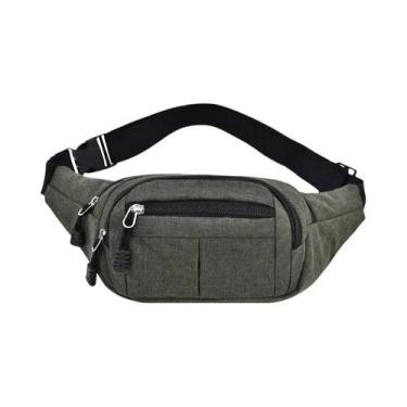 Imagem de Bolsa De Cintura Unissex Impermeável De Lona Para Esportes Ao Ar Livre