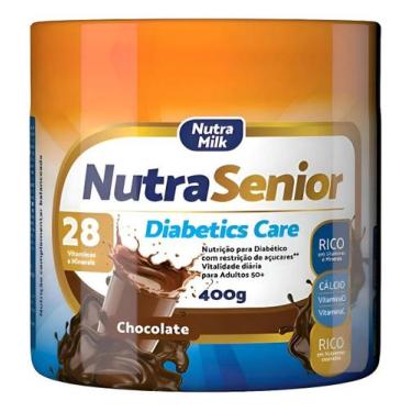 Imagem de Nutra Senior Diabetics Care Adulto 50 Mais Sabor Chocolate 400g 28 vit