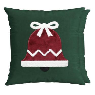 Imagem de Capa de Almofada Sino Bordado em Veludo - Belchior