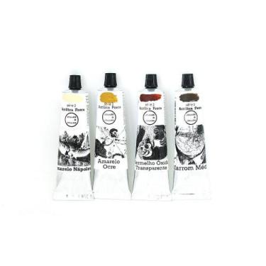 Imagem de Kit Acrílica Cores Terrosas  4 Cores de Tinta Joules & Joules, 100 ml