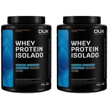 Imagem de Kit 2X Whey Protein Isolado - 900g Chocolate - Dux Nutrition-Masculino